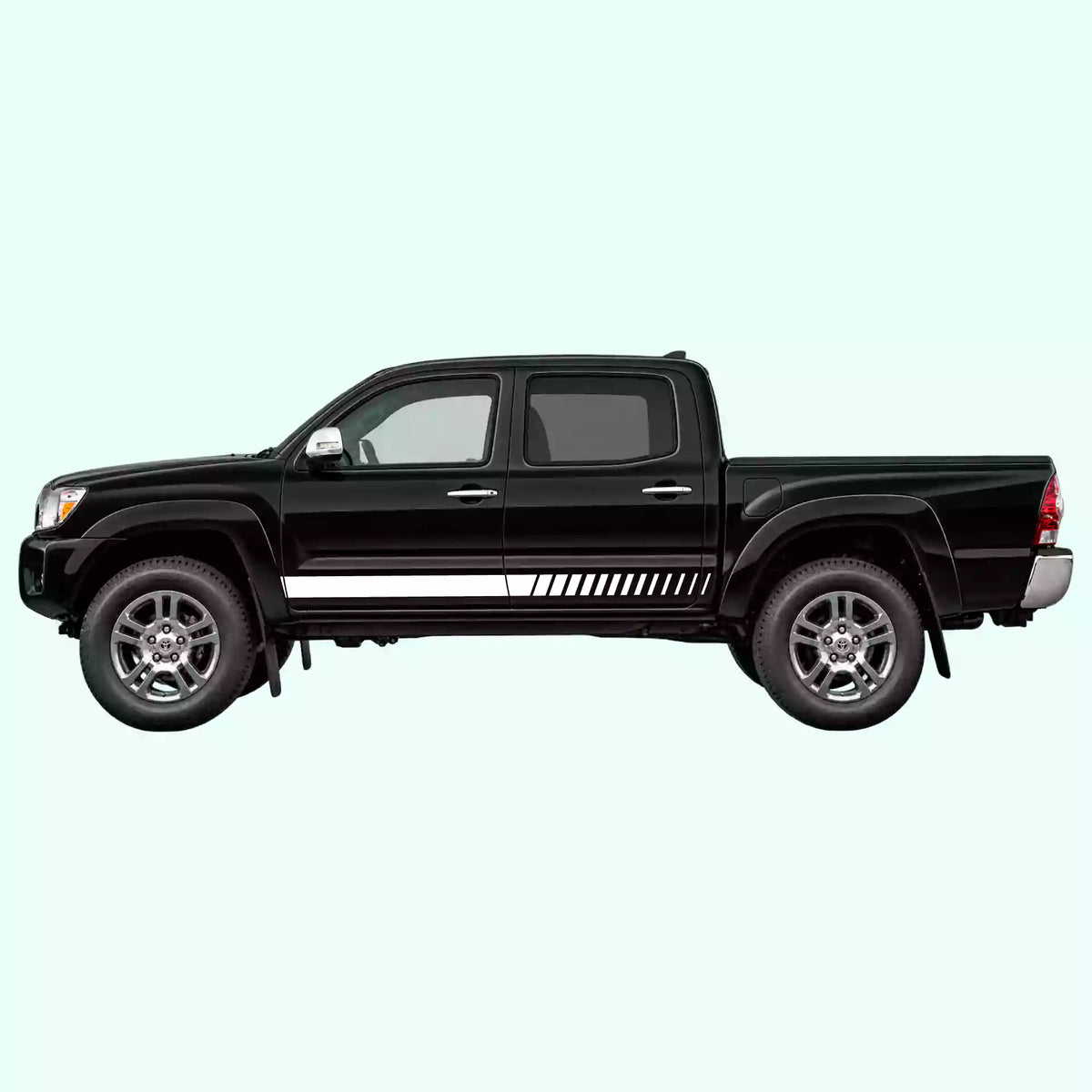 2005-2015 Toyota Tacoma Lower Side Stripes Vinyl Graphics Kit White