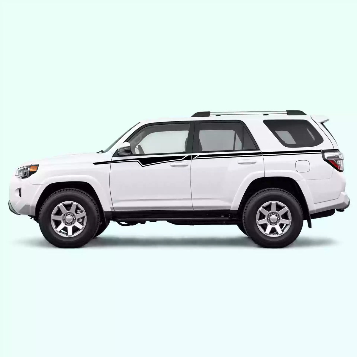 2010-2024 Toyota 4Runner Belt Line Side Decals Vinyl Graphics Kit Black