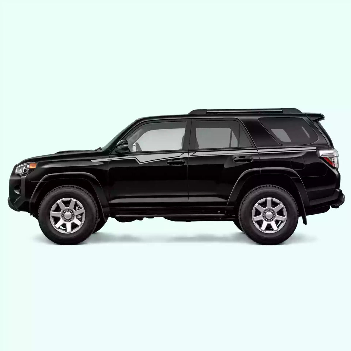 2010-2024 Toyota 4Runner Belt Line Side Decals Vinyl Graphics Kit Gray