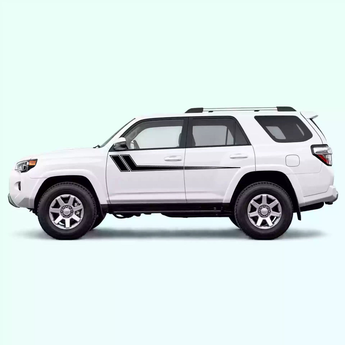 2010-2024 Toyota 4Runner Hockey Side Stripes Vinyl Graphics Kit Black