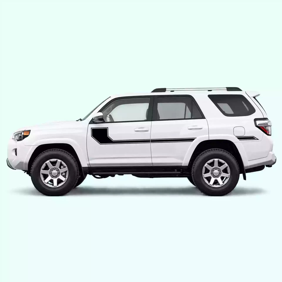2010-2024 Toyota 4Runner Side Line Stripes Vinyl Graphics Kit Black