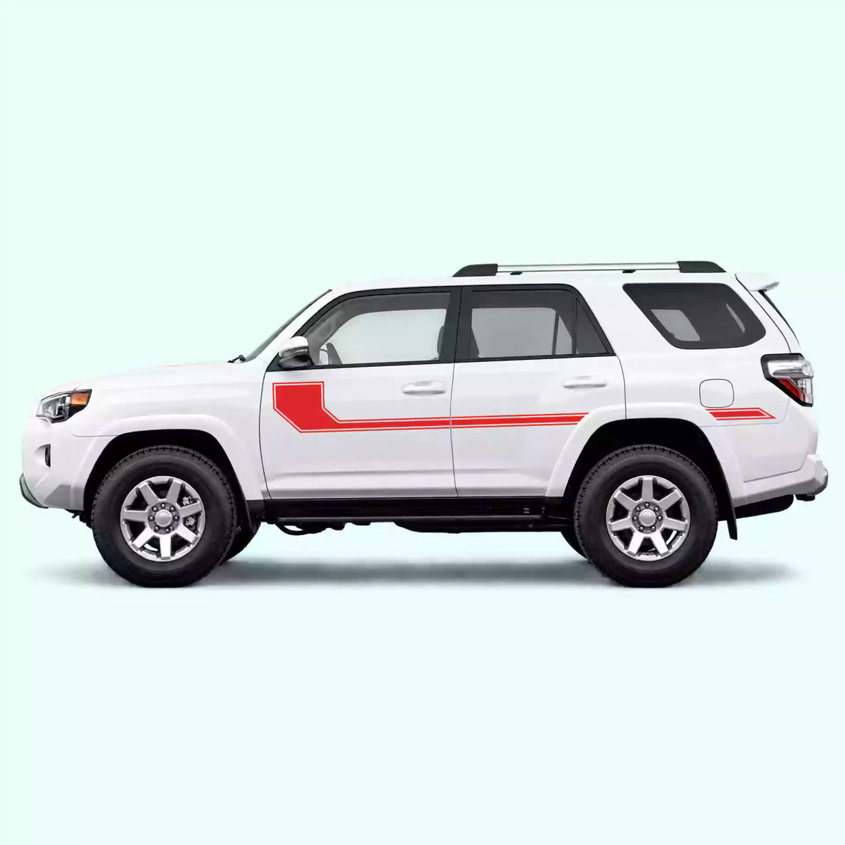 2010-2024 Toyota 4Runner Side Line Stripes Vinyl Graphics Kit Red
