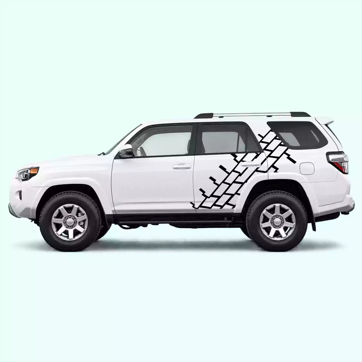2010-2024 Toyota 4Runner Tire Tread Side Decals Vinyl Graphics Kit Black