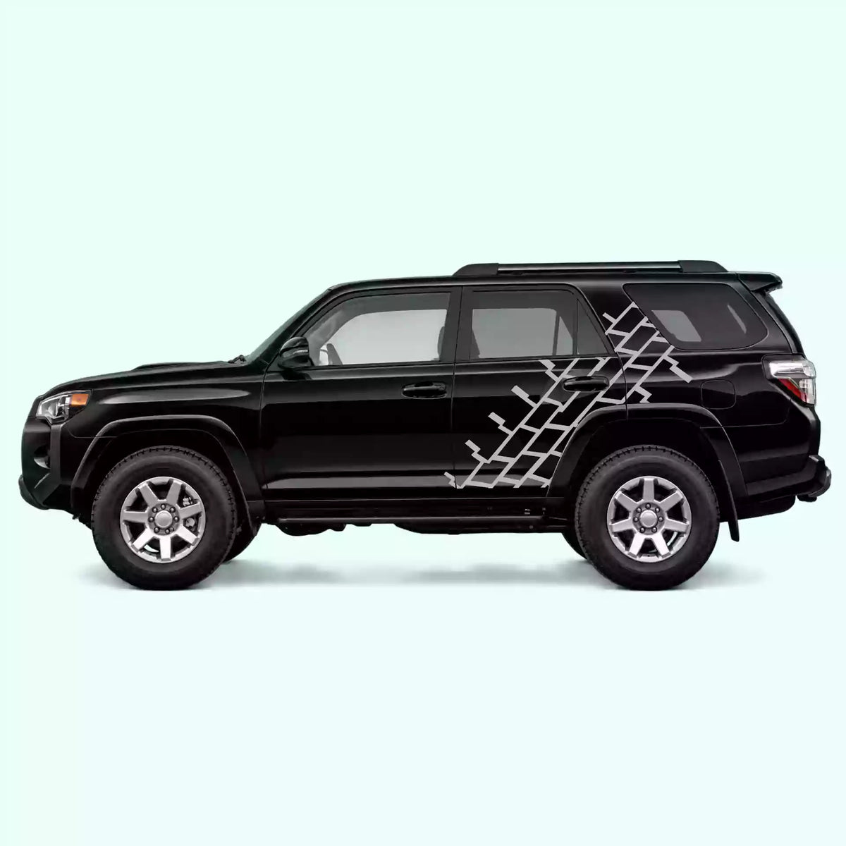 2010-2024 Toyota 4Runner Tire Tread Side Decals Vinyl Graphics Kit Gray