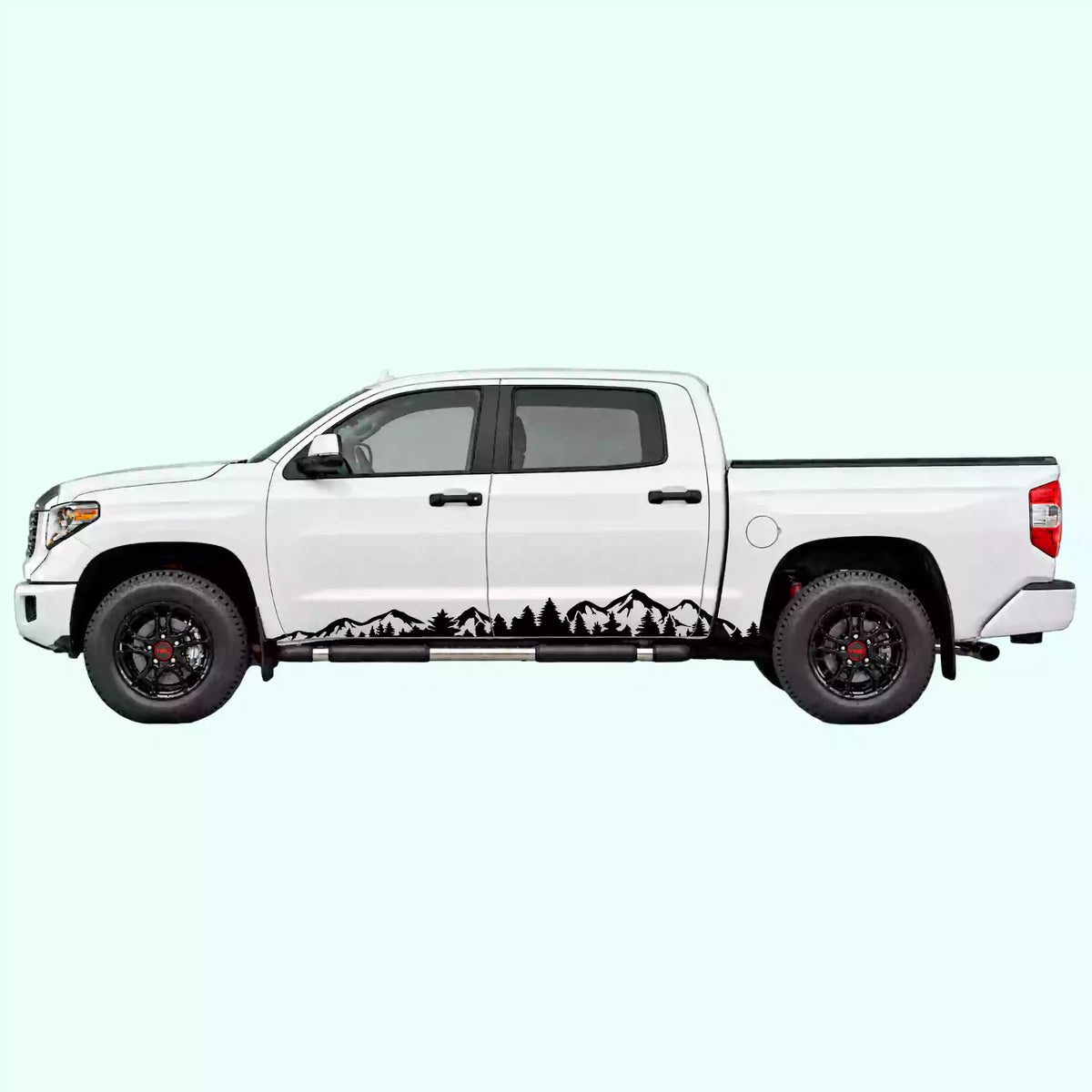 2014-2021 Toyota Tundra Adventure Side Stripes Vinyl Graphics Kit black