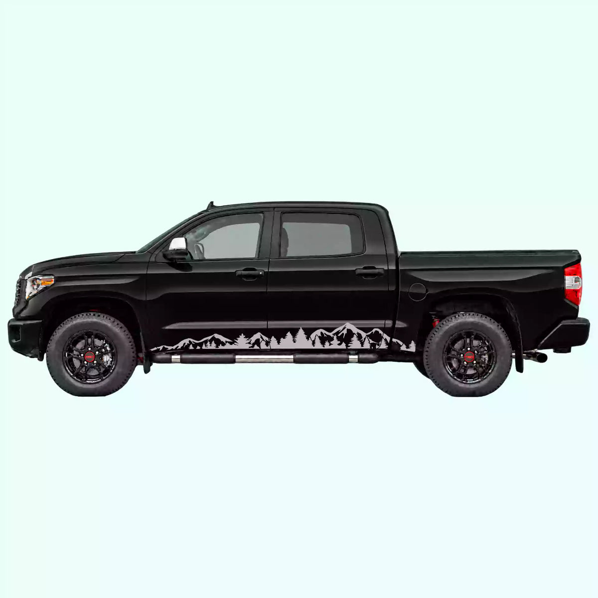 2014-2021 Toyota Tundra Adventure Side Stripes Vinyl Graphics Kit gray