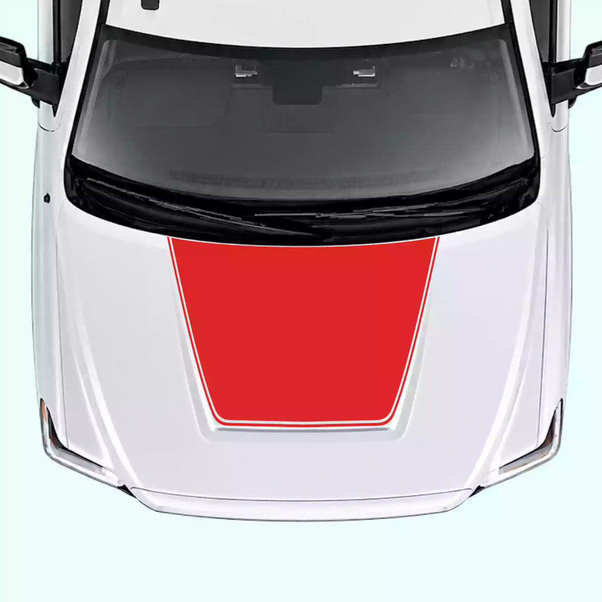 2014-2021 Toyota Tundra Pinstripe Hood Decal Vinyl Graphics Kit red
