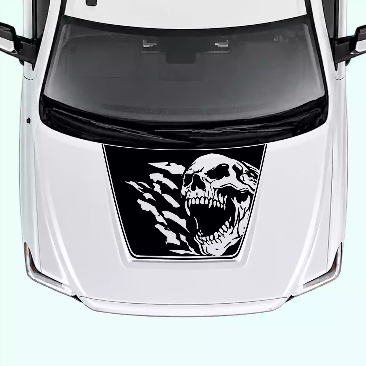 2014-2021 Toyota Tundra Reaper Skull Hood Decal Vinyl Graphics Kit