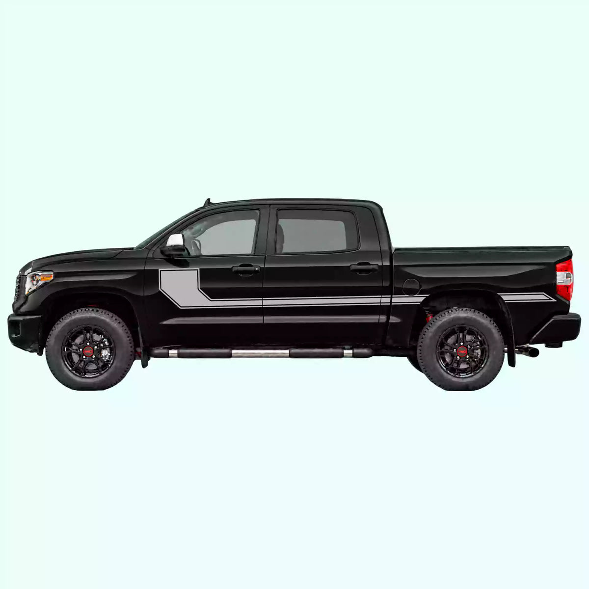 2014-2021 Toyota Tundra Side Line Stripes Vinyl Graphics Kit gray
