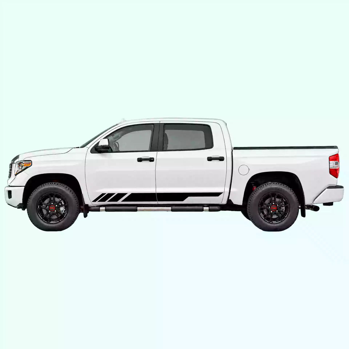 2014-2021 Toyota Tundra Side Stripes Vinyl Graphics Kit black
