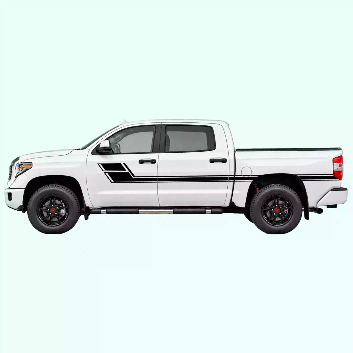 2014-2021 Toyota Tundra Side Stripes Vinyl Graphics Kit black