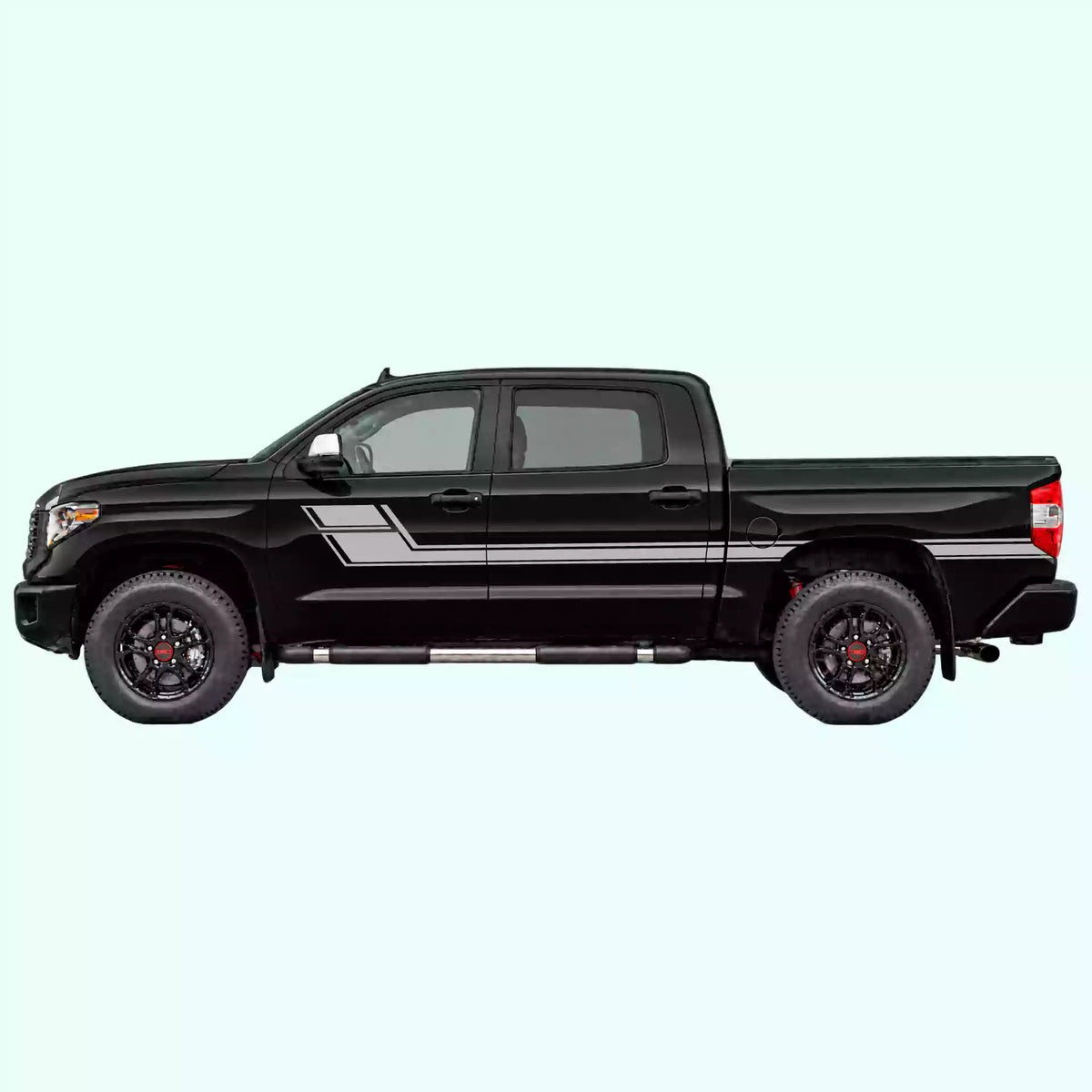 2014-2021 Toyota Tundra Side Stripes Vinyl Graphics Kit gray
