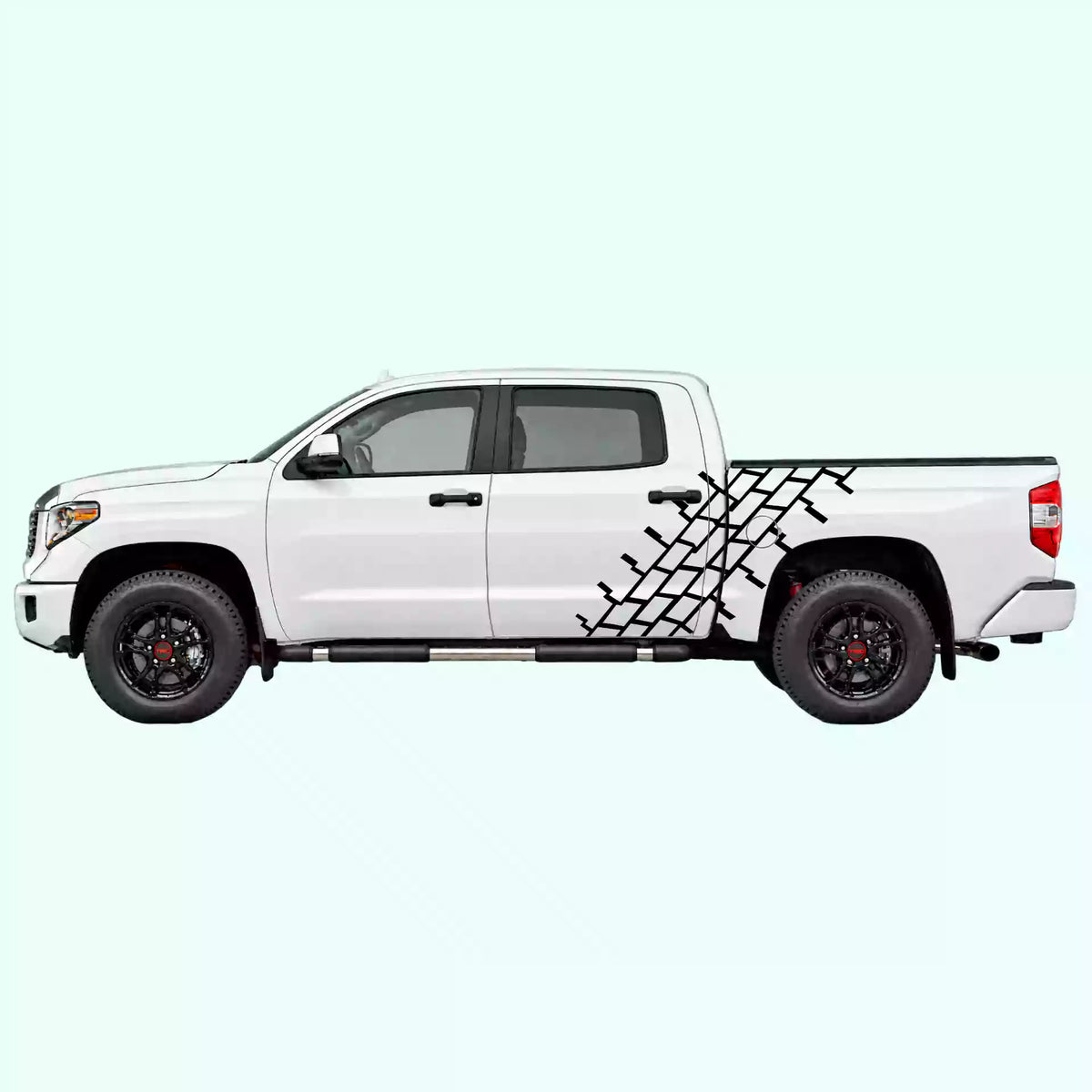 2014-2021 Toyota Tundra Tire Tread Side Decals Vinyl Graphics Kit black
