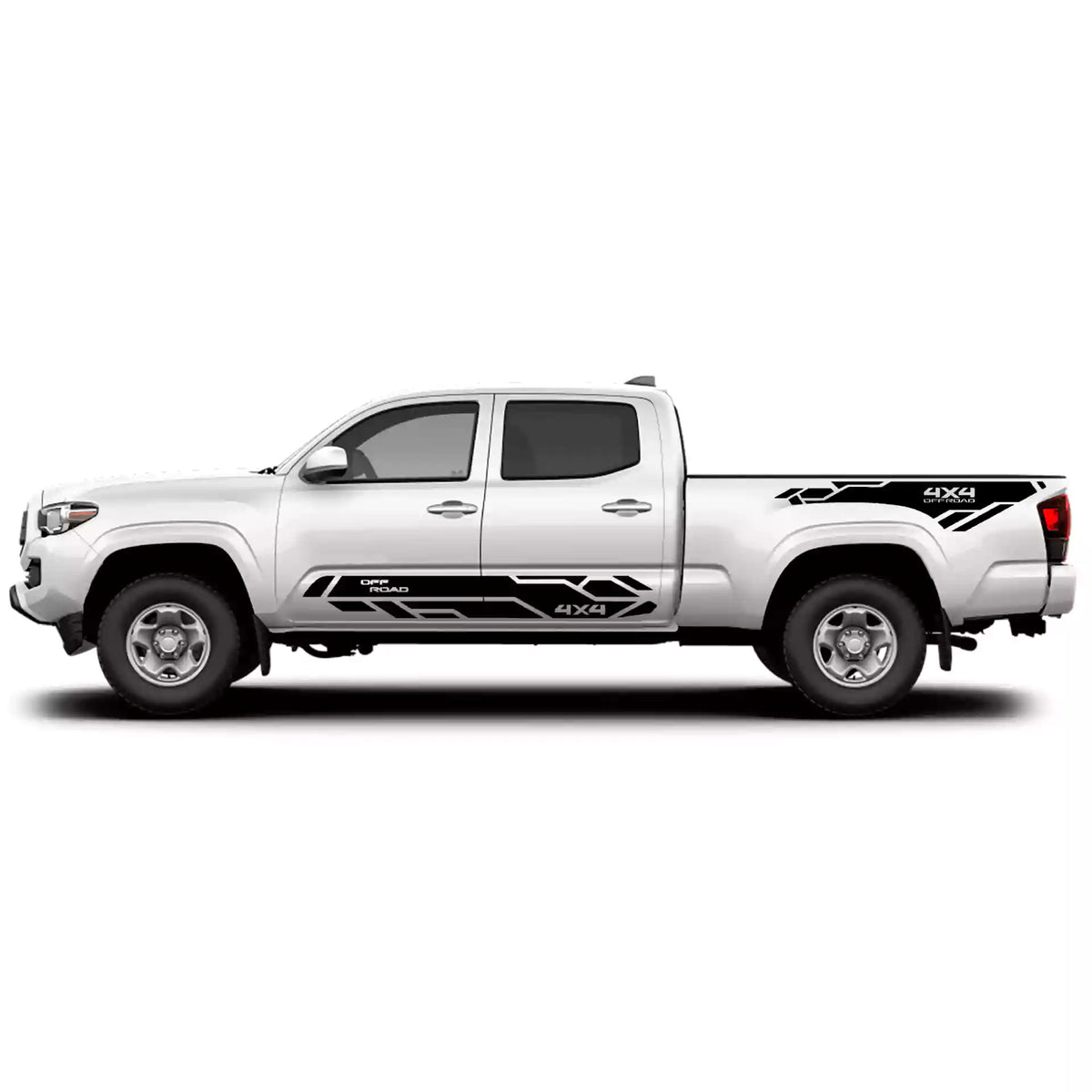 2016-2023 Toyota Tacoma Rugged X 4X4 Side Decals Vinyl Graphics Kit black