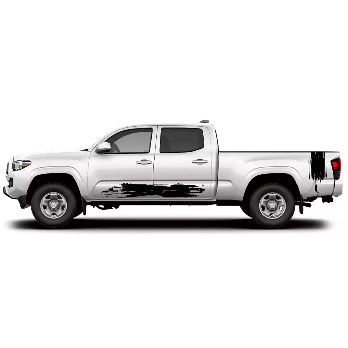 2016-2023 Toyota Tacoma Splash Rocker Stripes Vinyl Graphics Kit black