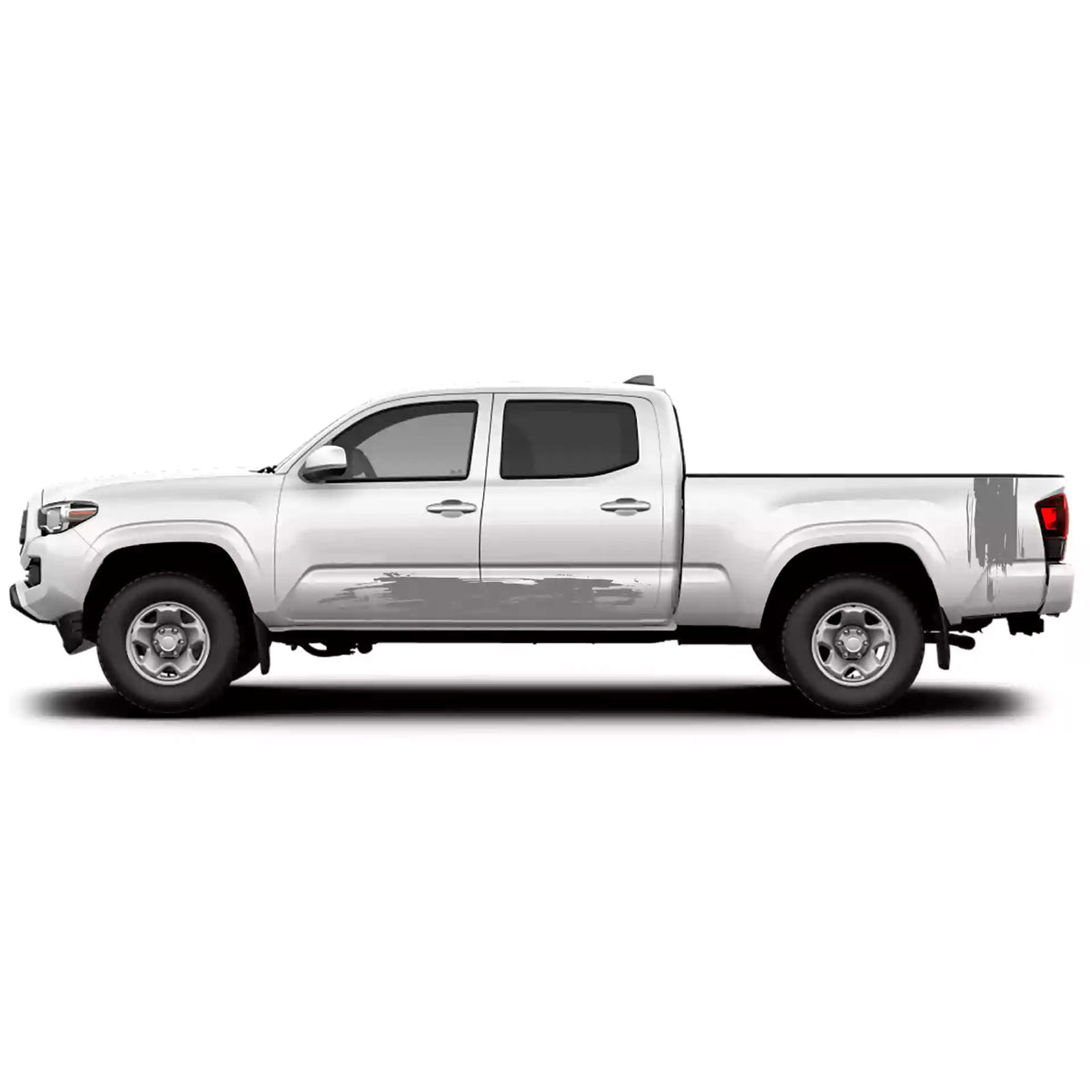 2016-2023 Toyota Tacoma Splash Rocker Stripes Vinyl Graphics Kit gray