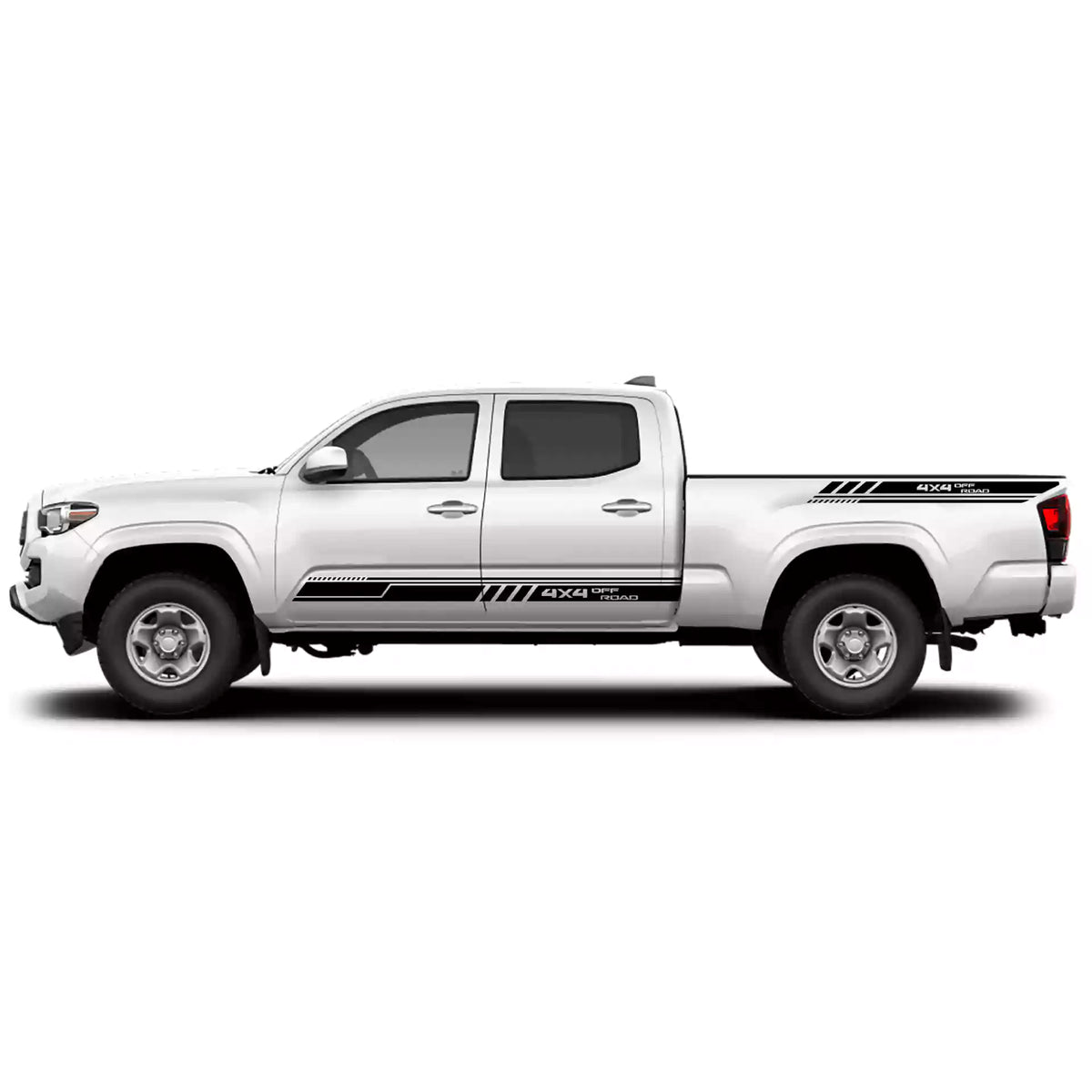 2016-2023 Toyota Tacoma TrailBlazer 4X4 Side Stripes Vinyl Graphics Kit black