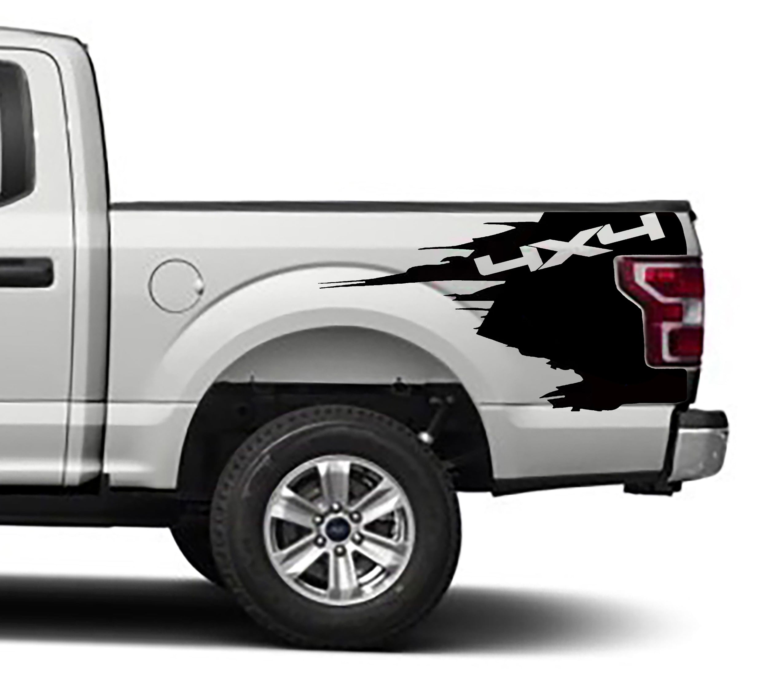 Ford F-150 4x4 Off Road Bed Decals (Pair) : Vinyl Graphics Kit Fits (2015-2020)