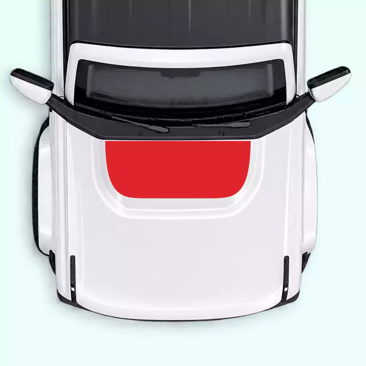 6th Gen Ford Bronco Solid Hood Decals Vinyl Graphics Kit Red