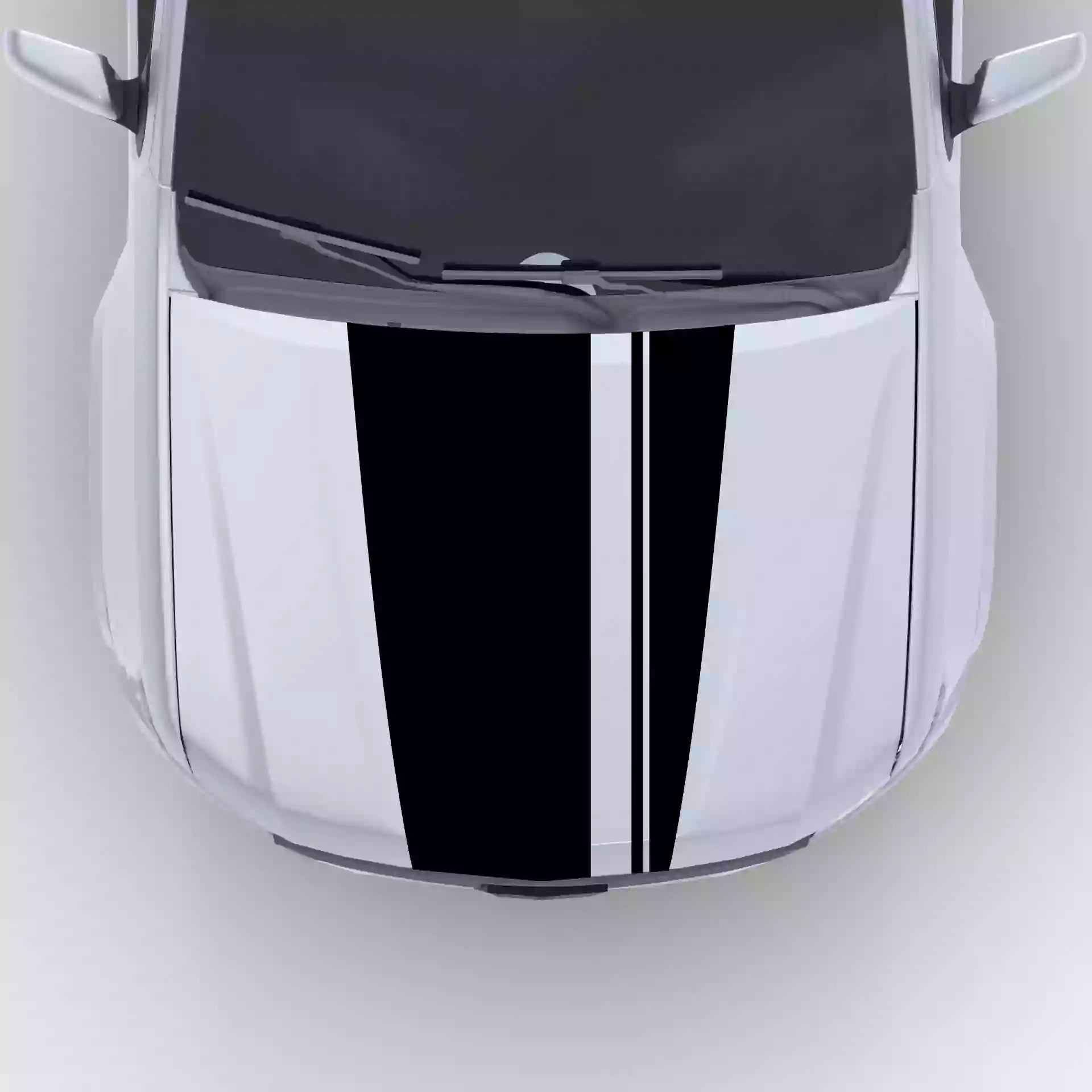 2015-2022 Chevrolet Colorado Pinstripe Hood Decal Vinyl Graphics Kit Black