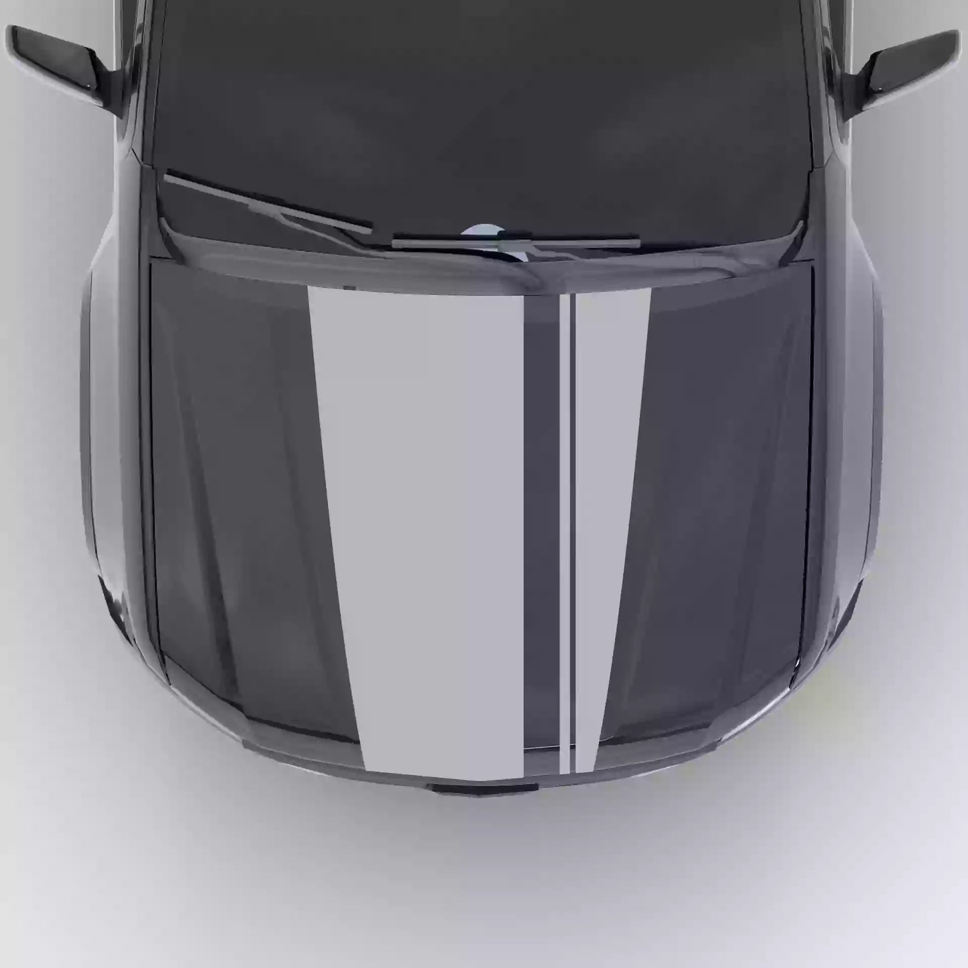 2015-2022 Chevrolet Colorado Pinstripe Hood Decal Vinyl Graphics Kit Gray