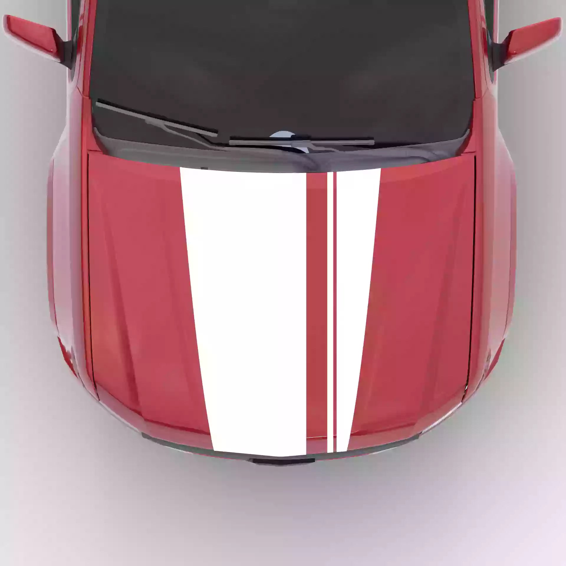 2015-2022 Chevrolet Colorado Pinstripe Hood Decal Vinyl Graphics Kit White