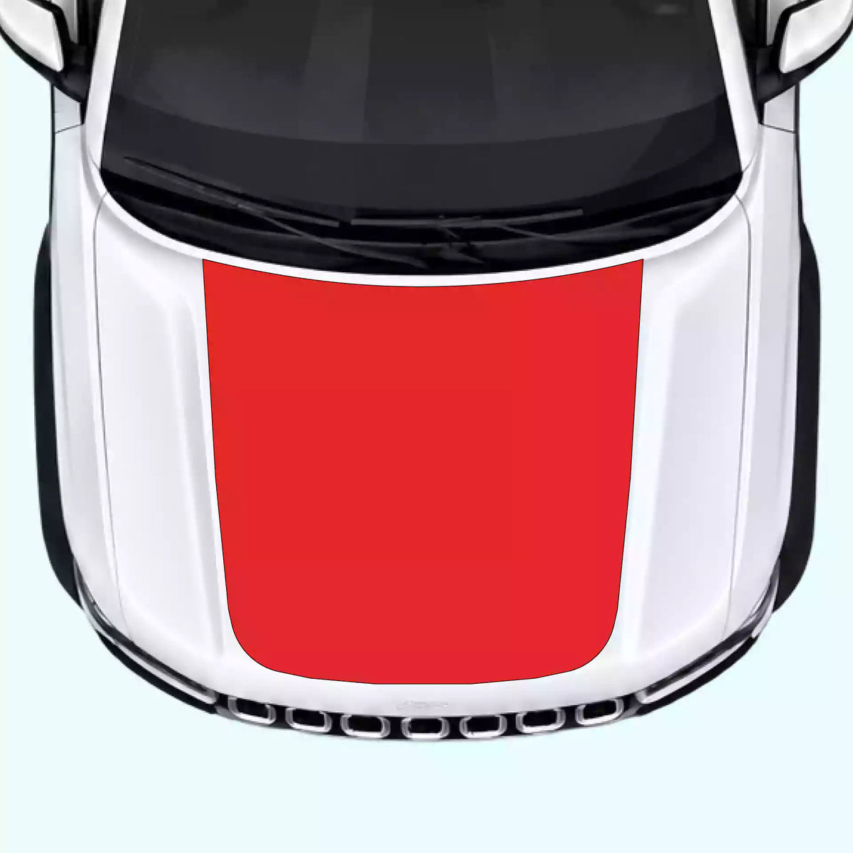 2022-present Jeep Grand Cherokee Hood Decal Vinyl Graphics Kit Red