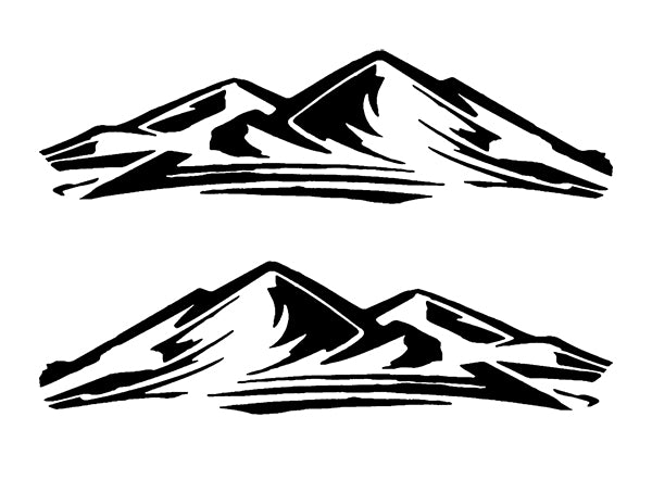 mountain door graphics for dodge ram 1500 2500 2019 to 2023 models