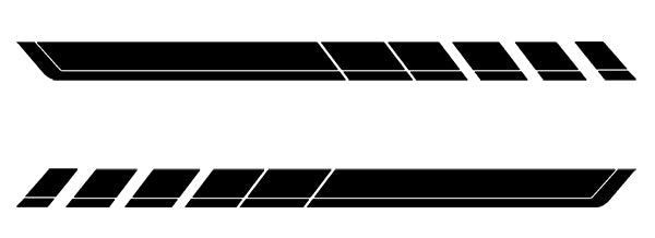 rocker stripes graphics for dodge ram 1500 2500 2019 to 2023 models