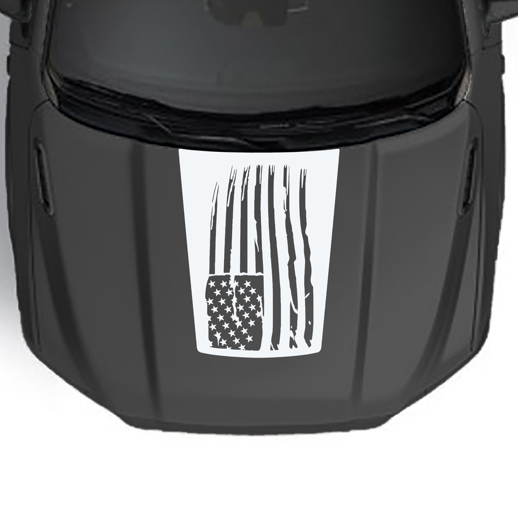american flag base hood decal for dodge ram 1500 2019 to 2023 models white