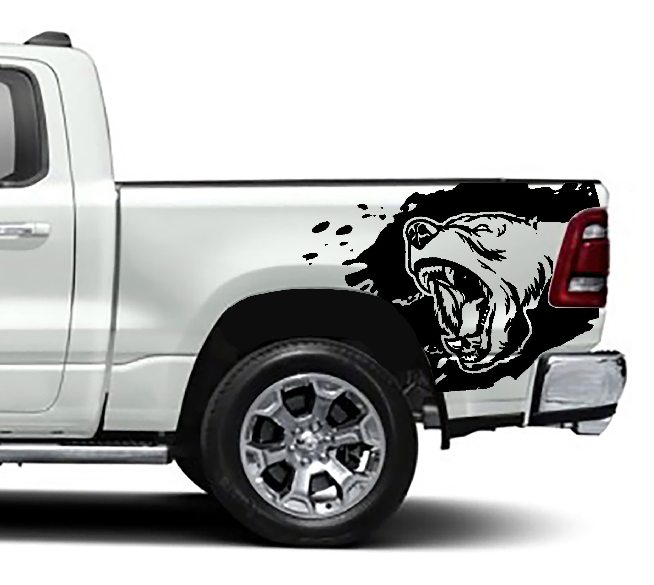 bear bed graphics for dodge ram 1500 2500 2019 to 2023 models