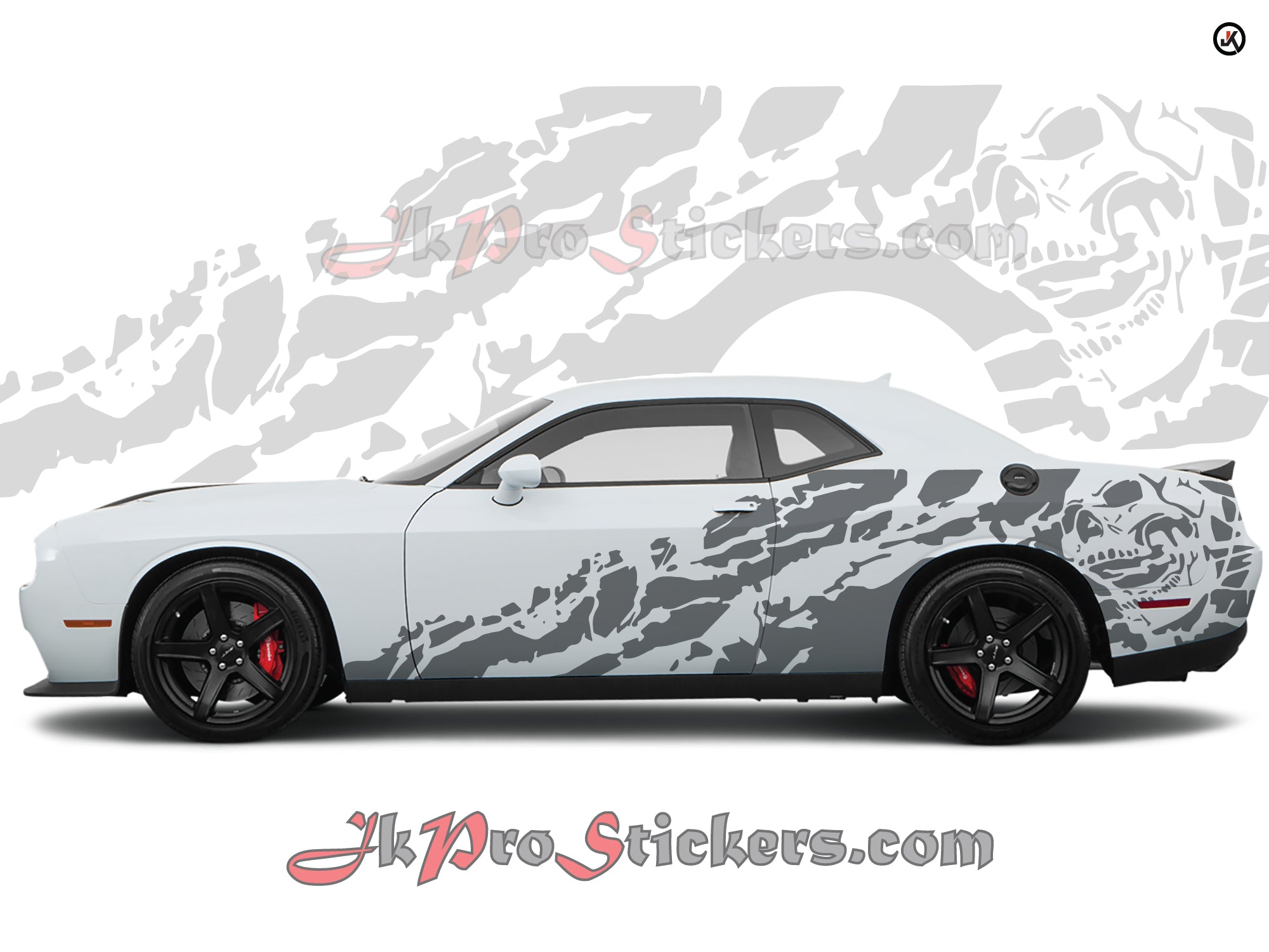 Dodge Challenger Nightmare Side Decals (Pair) | Vinyl Graphics Kit Fits 2008-2023 Models