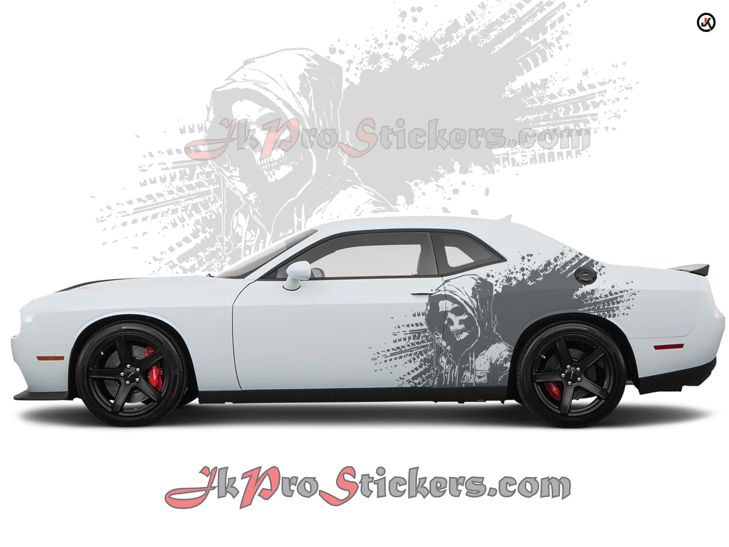 Dodge Challenger Scarecrow Splash Side Decals (Pair) | Vinyl Graphics Kit Fits 2008-2023
