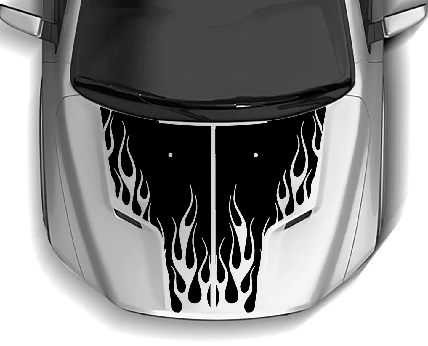 dodge ram flames hood decal for 2009 to 2018 models