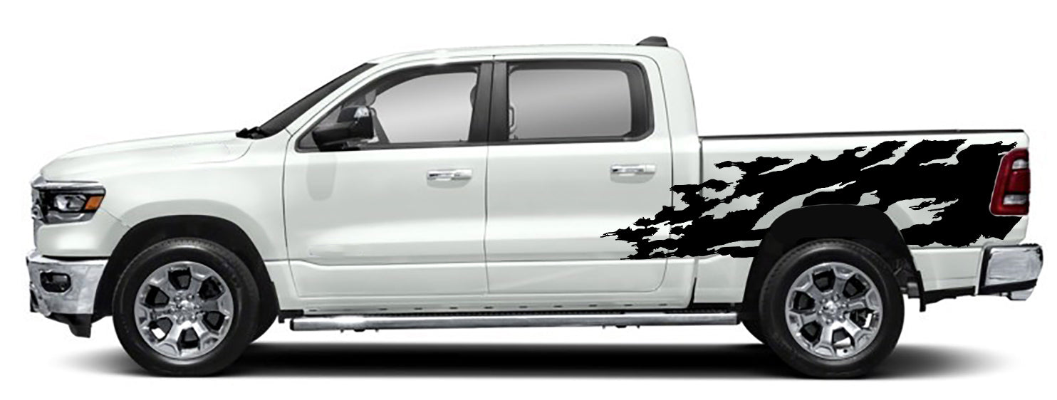 rage side bed graphics for dodge ram 2018 to 2023 models