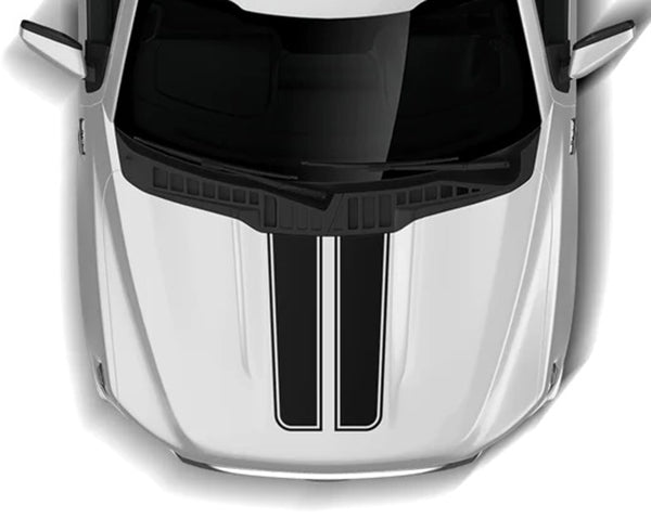 Ford F-150 Double Line Hood Decal : Vinyl Graphics Kit Fits (2021-2023)