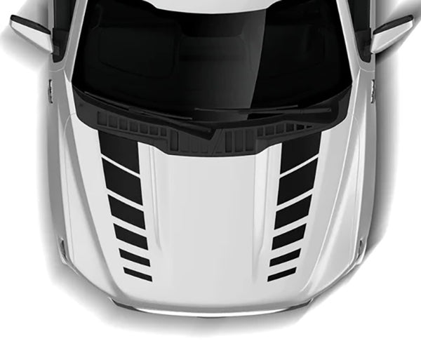 Ford F-150 Hash Stripes Hood Decal : Vinyl Graphics Kit Fits (2021-2023)
