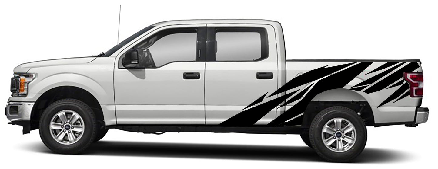 Ford F-150 Geometric Pattern Side Decals (Pair) : Vinyl Graphics Kit Fits (2015-2020)