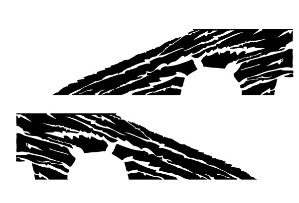 half side torn side graphics for ford f 150 2015 2020 models