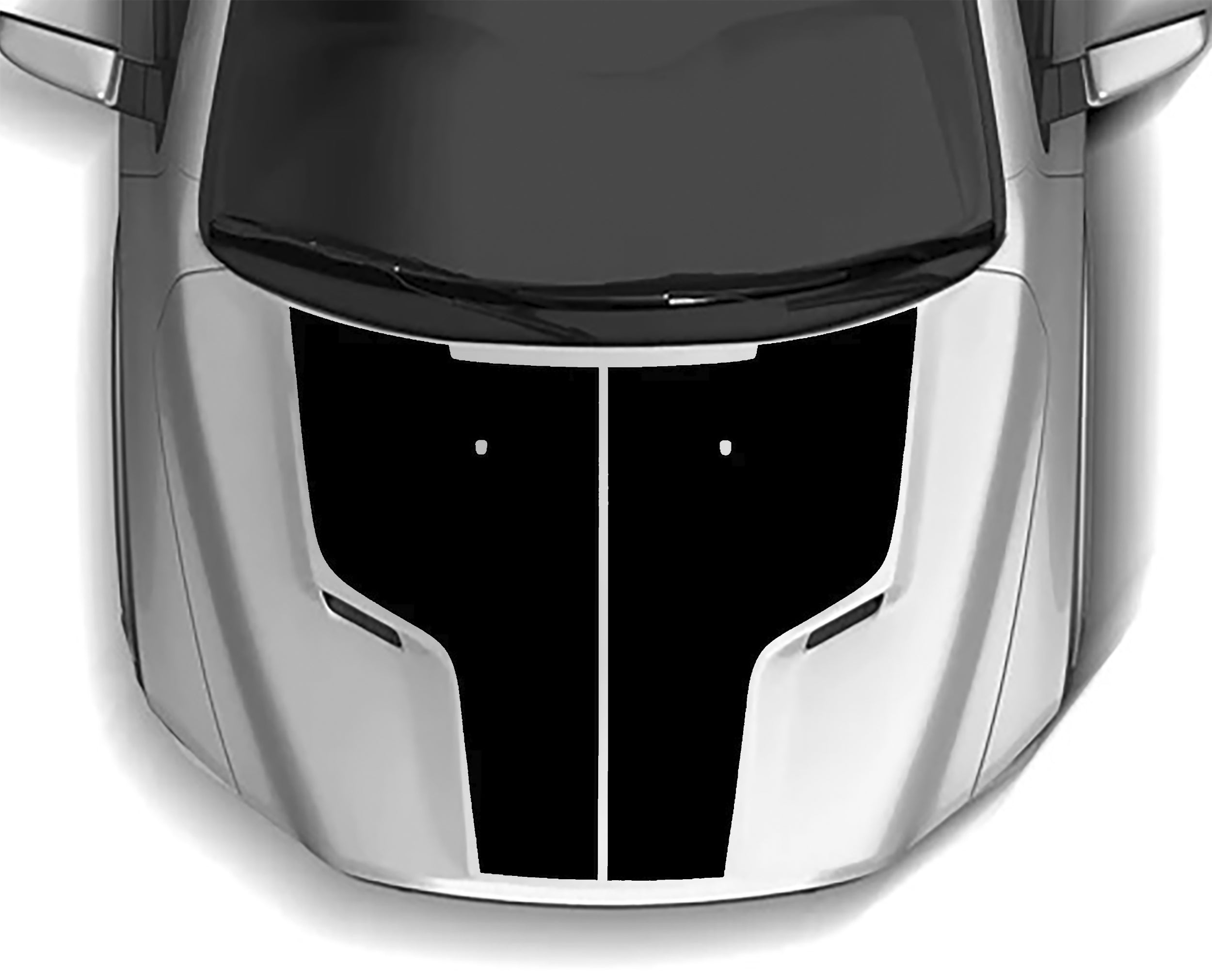 hemi 5.7 hood graphics for dodge ram 1500 2009 to 2018 models black