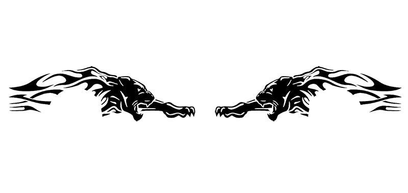 Jaguar side decals for dodge charger 2015 to 2023 models