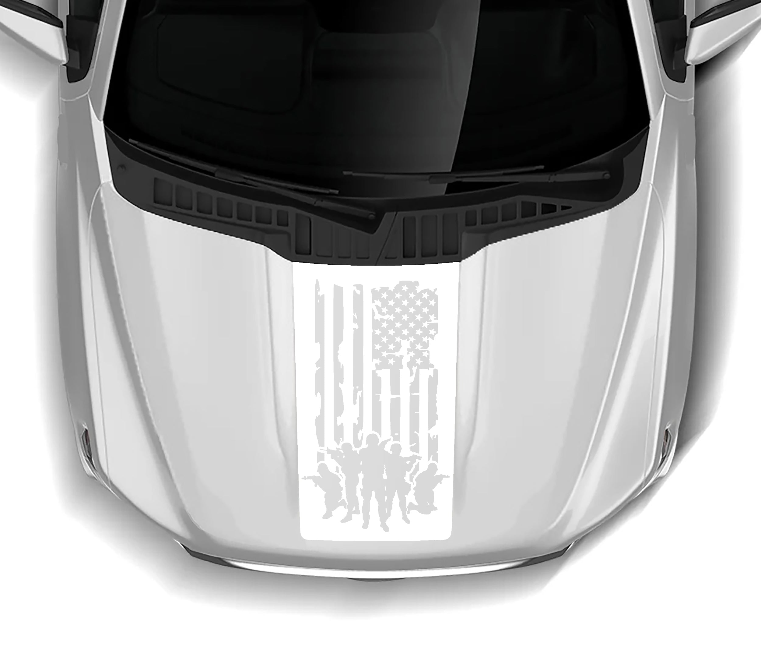 merica defend patriot flag hood decal for ford f 150 2021 to 2023 models white