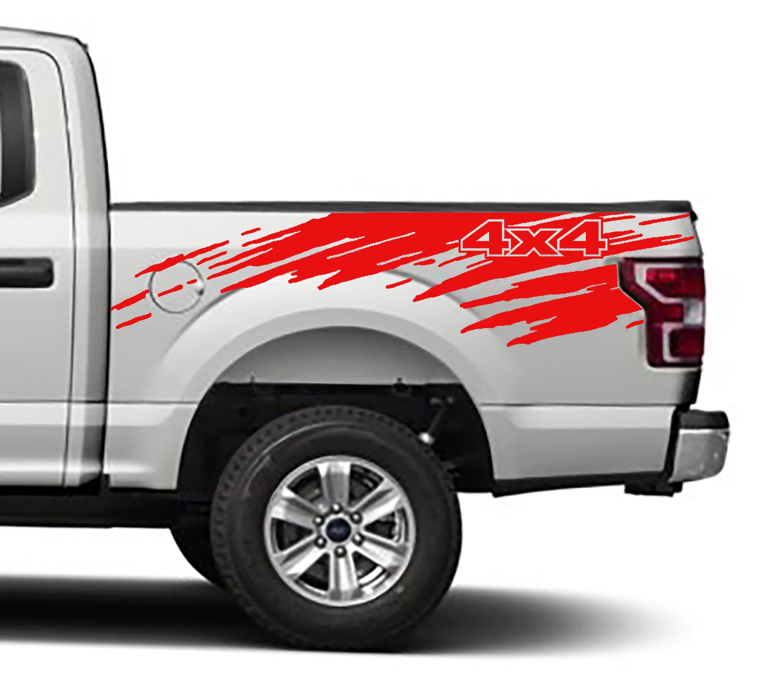 mud slinger bed graphics for ford f 150 2015 to 2020 models red