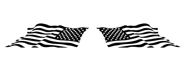 Patriot american flag side graphics for dodge ram 1500 2500 2019 to 2023 models