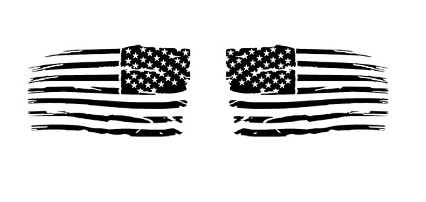 Patriot american flag door graphics for dodge ram 1500 2500 2019 to 2023 models