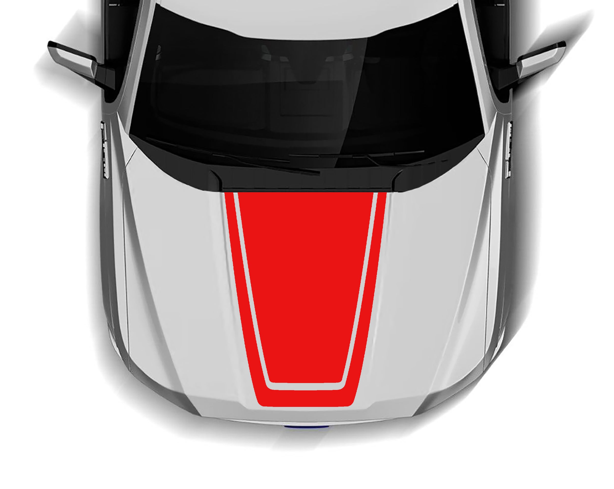 pinstriped hood graphics for ford f 150 2015 to 2020 models red