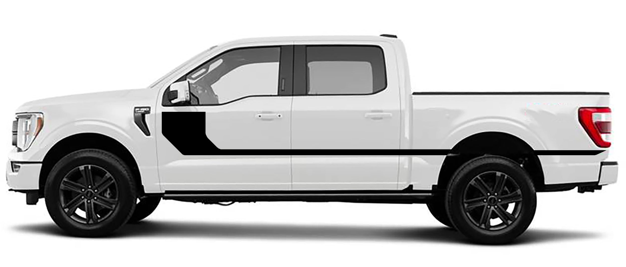 Ford F-150 Rally Hockey Upper Door Stripes (Pair) : Vinyl Graphics Kit Fits (2021-2023)