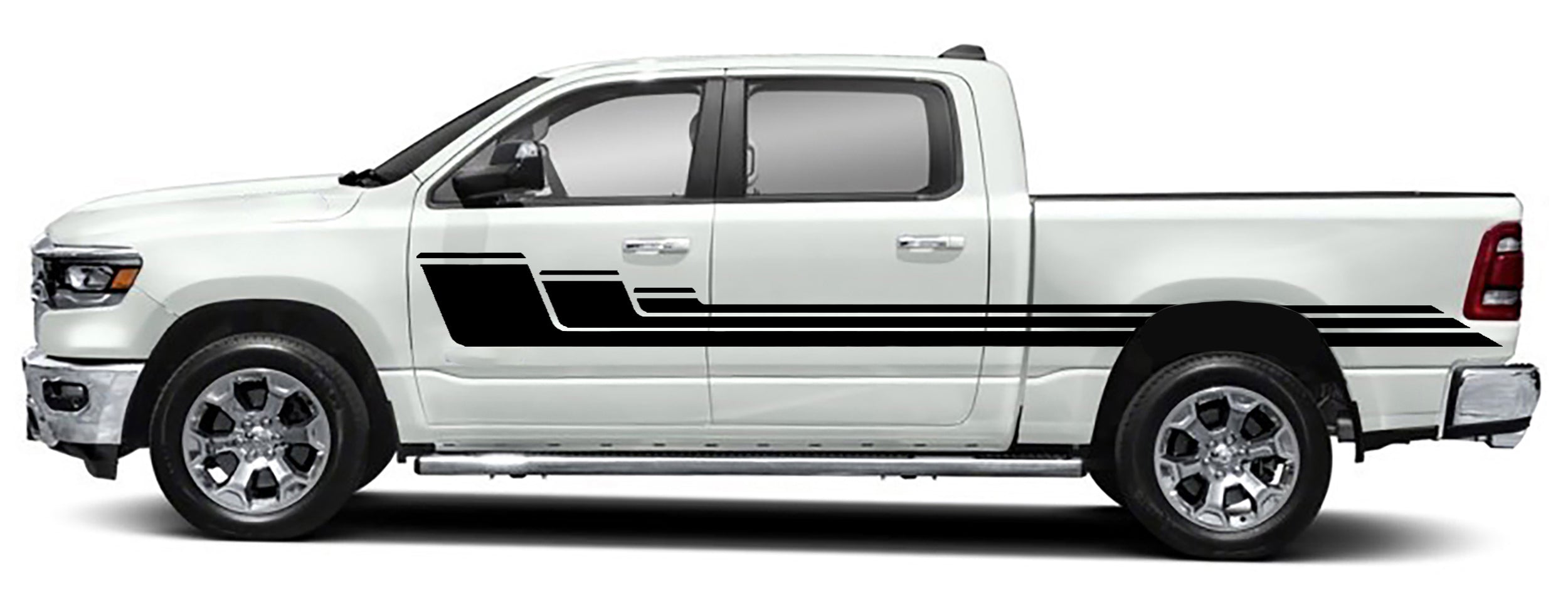 rally side stripes graphics for dodge ram 1500 2500 2019 to 2023 models