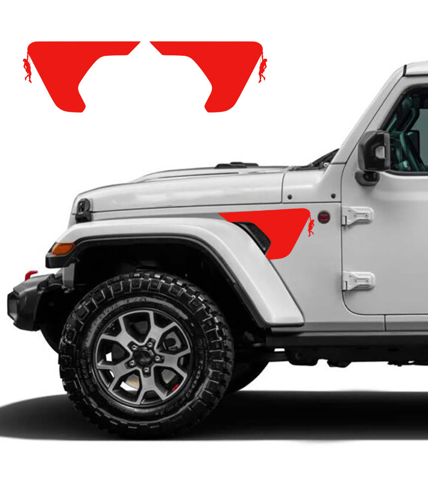 rock climber vent decals for jeep wrangler jl red