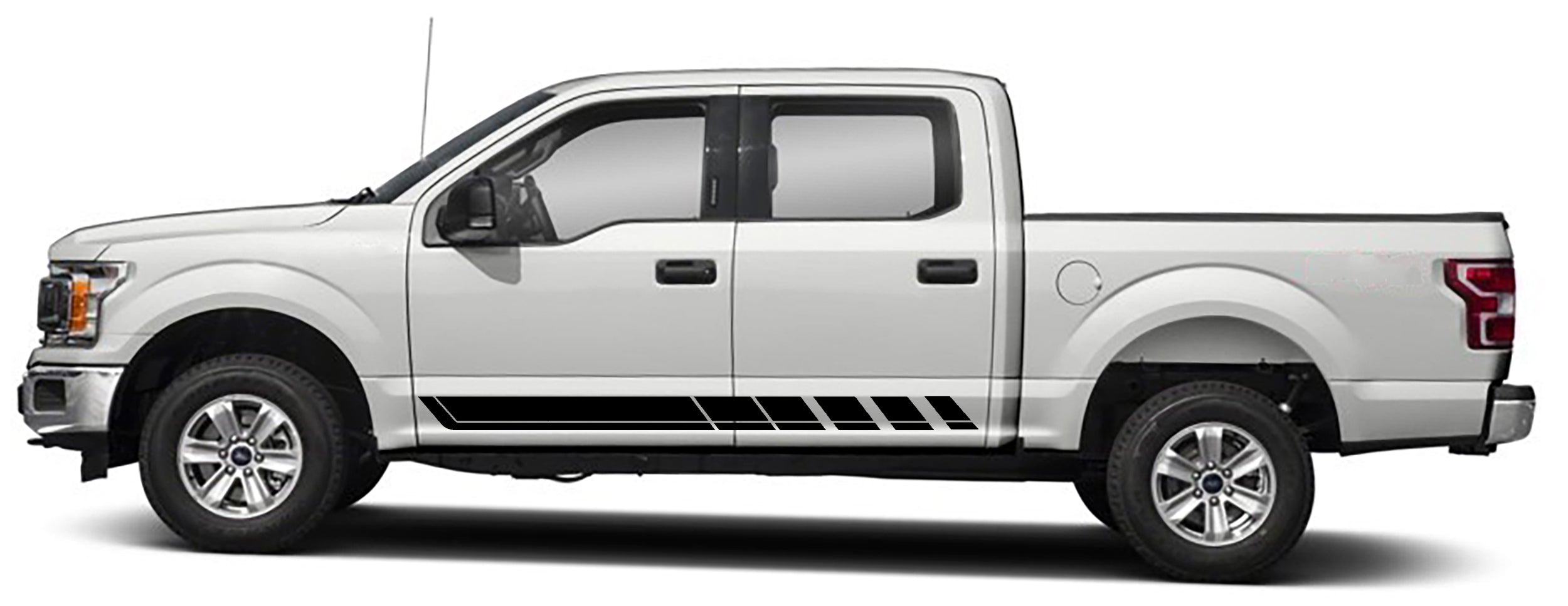 Ford F-150 Rocker Panel Stripes Decals (Pair) : Vinyl Graphics Kit Fits (2015-2020)